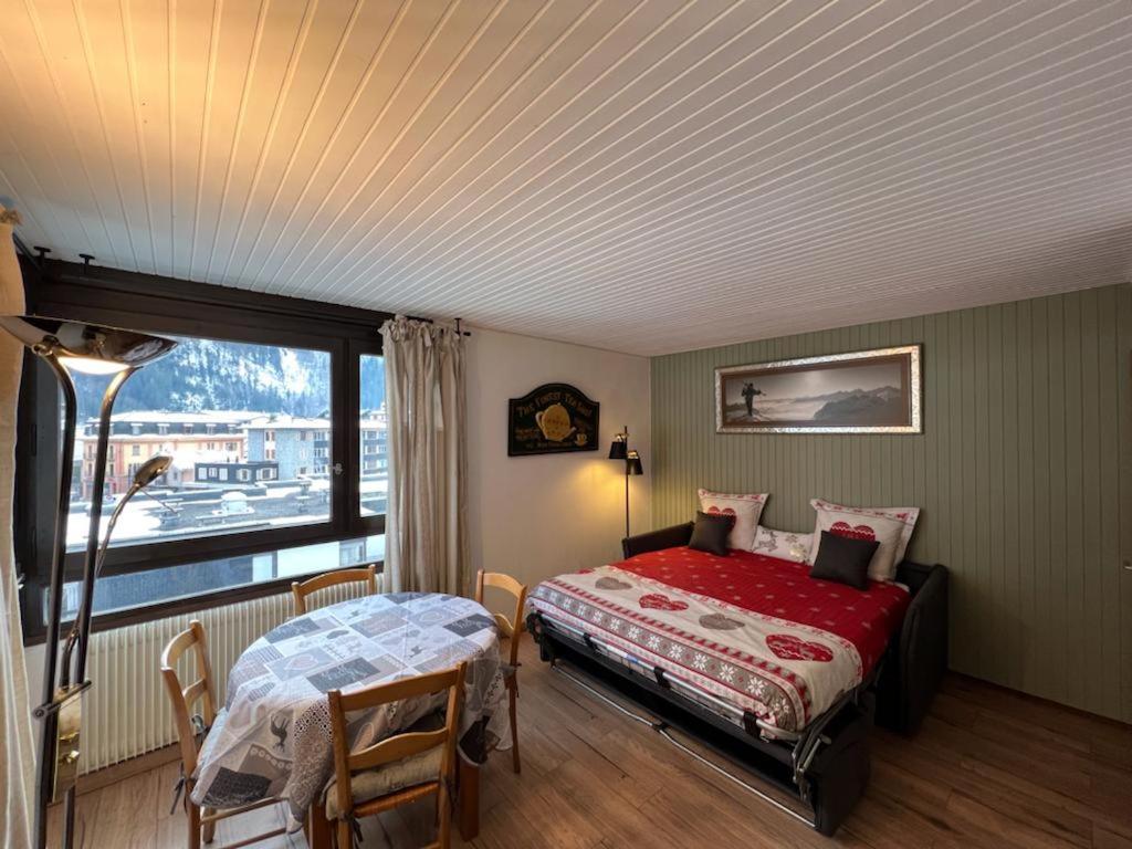 Studio Dent Du Caiman, Chamonix Hyper Centre, Parking, Vue Mont Blanc Dış mekan fotoğraf
